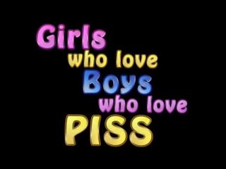 Girls who love buddies who love piss 1