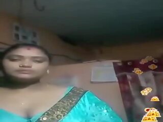 Tamil indický velké krásné ženy modrý silky blouse žít, dospělý film 02