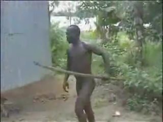 Panas teruk mentah keras warga afrika hutan seks / persetubuhan!