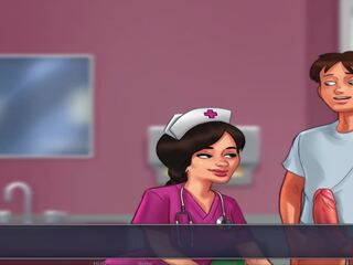 Summertime Saga - Nurse Sucks Her Patient's Huge putz